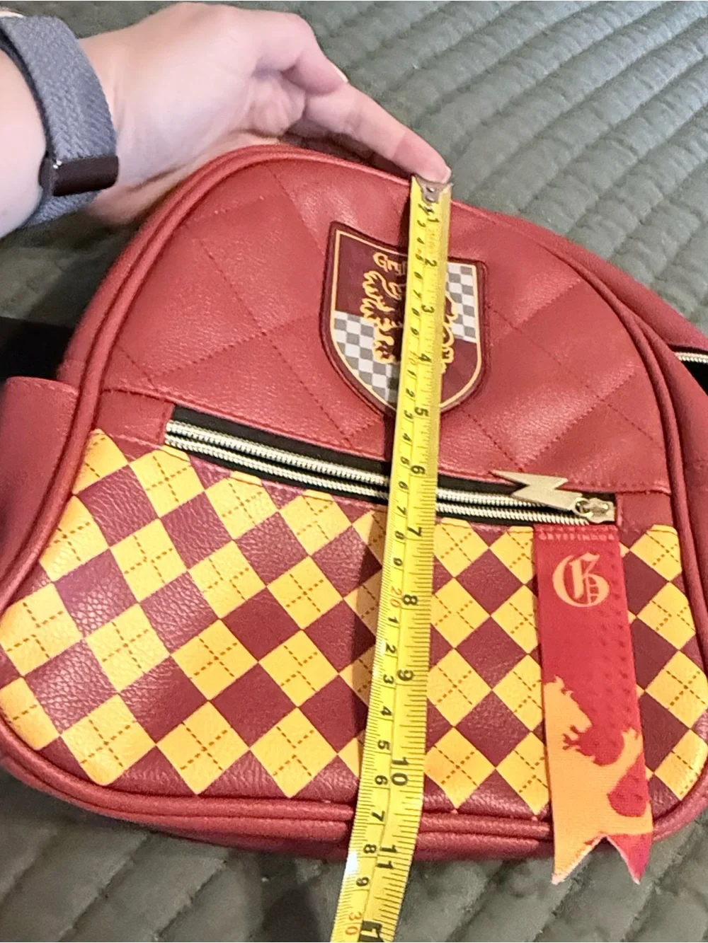 Harry Potter Gryffindor-Inspired Maroon and Gold Mini Backpack